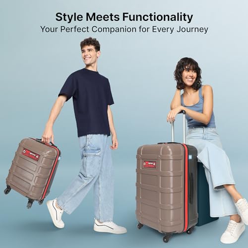 uppercase Cargo Trolley Bag Set of 3 (S+M+L) Cabin & Check-in Hardsided LuggageSecure Combination Lock Scratch-Proof Surface Mesh ConviPack Suitcase for Men & Women 2000 Days Warranty(Taupe) 6 41xeNKrzV L