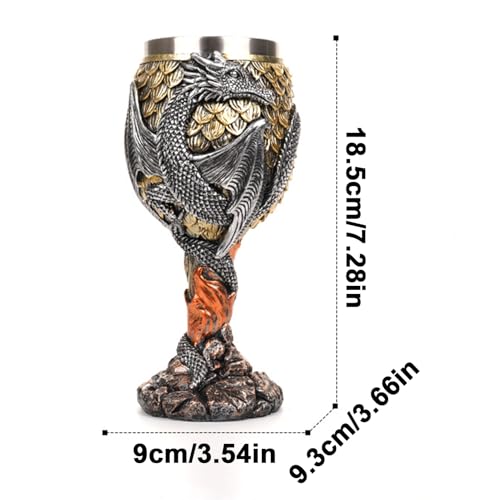Taza medieval de dragón para regalo original y coleccionistas 5