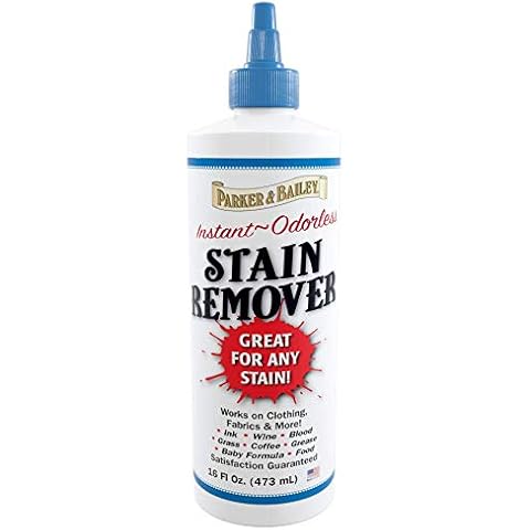 Parker and Bailey Stain Remover- Blood Stain Remover for Carpet, Clothes, Sheets and Mattress - Garment and Fabric Laundry Stain Remover - 16oz Cover