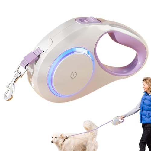 Guia retrátil para cães com guias leves e retráteis para passear com cães - Guias retráteis automáti