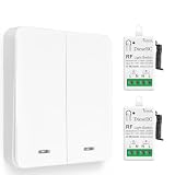 【Garantie de qualité】Relais de haute qualité pouvant être utilisé plus de 400 000 fois. Ce récepteur adopte un relais de 10 ampères, capable de supporter des appareils électriques de forte puissance. Le récepteur est adapté à une tension alternative de 110 V à 250 V, donc 220 V/ 230 V/ 240 V AC sont corrects.