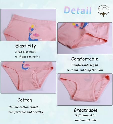 Image of Sladatona Little Girls'Soft Cotton Underwear Comfort Panties Toddler Briefs