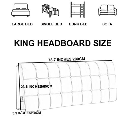 Coussin de lecture rembourré de 200 cm au design élégant et déhoussable - 7