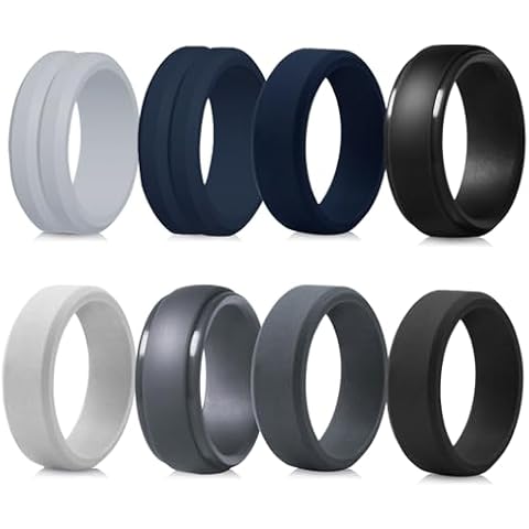 Bagues en Silicone Hernin Lot de 8 Cover