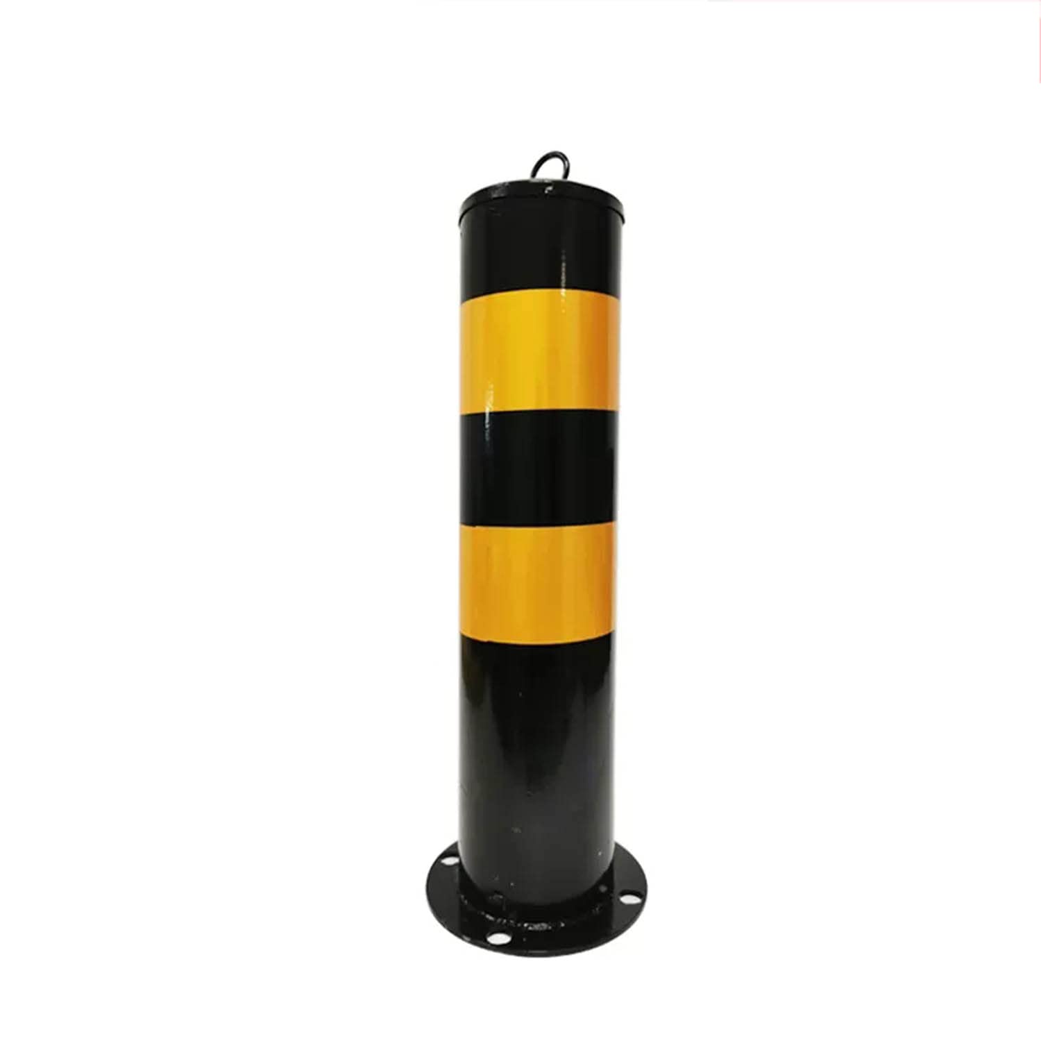 Cintura Sicurezza, palo parcheggio Sicurezza con Fissaggio in Acciaio, paletti Sicurezza vialetti con bulloni a Catena, paletti Sicurezza parcheggi Auto, palo Sicurezza parcheggio Giallo e Nero ad