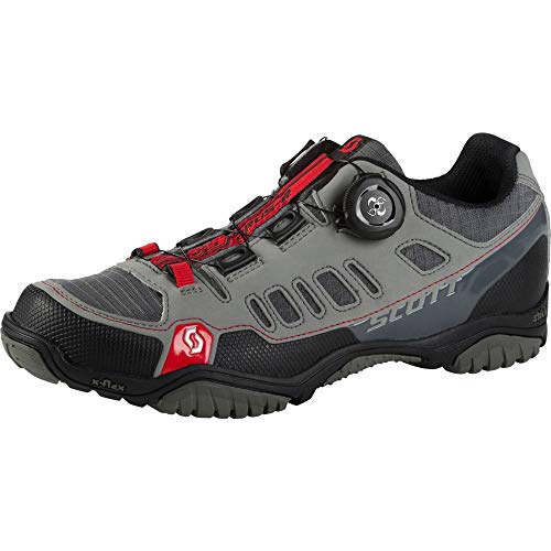 Scott Crus-r Boa, Chaussures de Vélo de Route Femme, Gris (Grey/Red 001), 42 EU