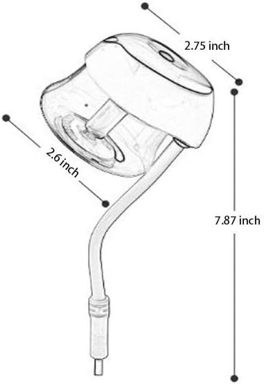 Diagram showing the dimensions of the Nyrapag Car Diffuser Humidifier