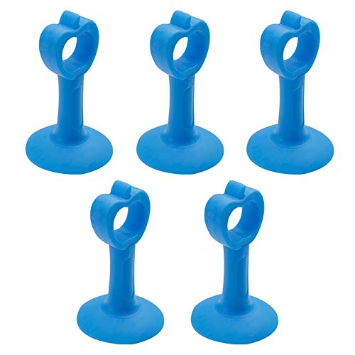 BEITESTAR Silicone Door Stopper Wall Protector - Adhesive Reusable Bumper Protector, Wall Shield & Silencer for Door Handle - Noise-Free Wall Protection (Blue)