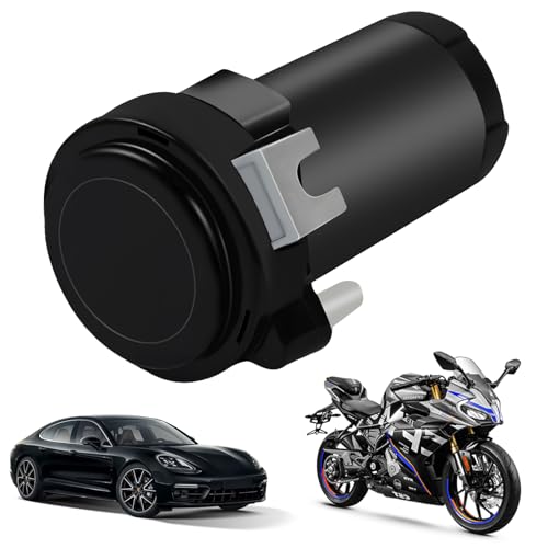 MaxAwe 12V 150DB Luftkompressor, Auto Motor Horn Air Pump Mini Luftpumpe Kit für Universal Air Horn, Verchromter Schwarzer Mit Kupferkabel für PKW LKW Booten Motorrädern