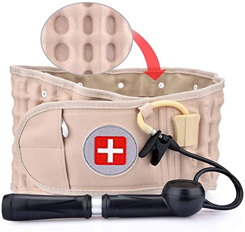 FQXG Cinturón de descompresión, cinturón Trasero de descompresión de descompresión de Aire espinal Lumbar - Relieve con Dolor de Espalda Baja, 29-49 Pulgadas Cover