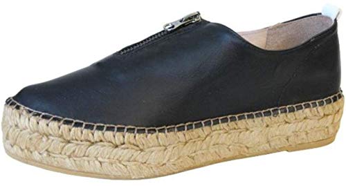 Image of Eric Michael Women's Serena Black Leather Shoe 8.5-9 M US