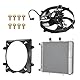 Mabutingti Aluminium Kühler Radiator & Kühlerlüfter passend für Polaris Sportsman 700 800 MV7 2004-2014 1240521 2410413