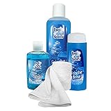 beauty paket gewinnspiel 1 x Flüssigseife: 300 ml badusan Wohlfühlset Frische Brise 4-teilig Duschbad, Schaumbad, Flüssigseife Geschenkset mit Handtuch, Baden mit Badusan Pflegeset Beautyset Beautypaket