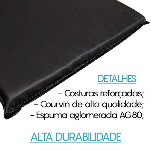 COLCHONETE ACADEMIA INICIATIVA FITNESS D80-98cm x 50cm x 3cm - UNIDADE