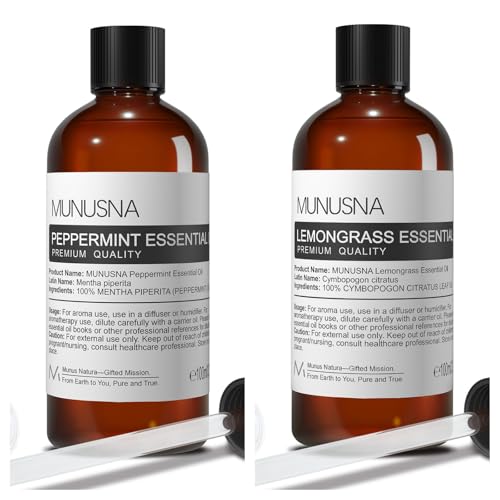 Aceite Esencial de Menta y Aceite Esencial de Lemongrass