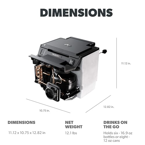 Image of Dometic CCF-T | Ford F-150 Center Console Refrigerator | For Ford F-150 Models 2021+ | Storage Capacity of 6.5L. Holds Six - 16.9 oz (0.5 L) Bottles Or Eight - 12 oz