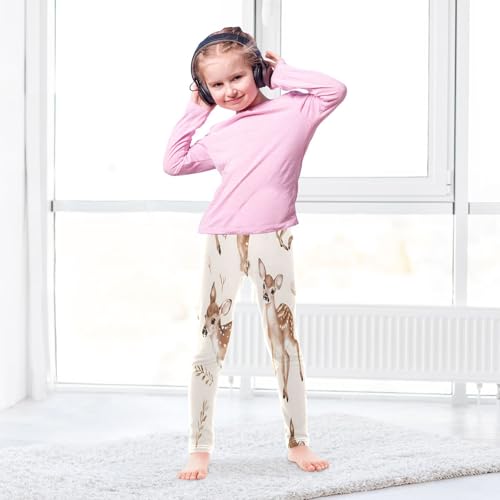 Bolaz Toddler Girls Leggings Printed Yoga Pants Leggings Running Deer for Kids4
