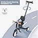 newyoo Tricycle for Toddlers 1-3, Toddler Bike, Trike with Push Handle, Perfect Boys and Girls Birthday Gift and Toys, Balance Bike with Backrest and Safety Belt, TR007, Dark Gray