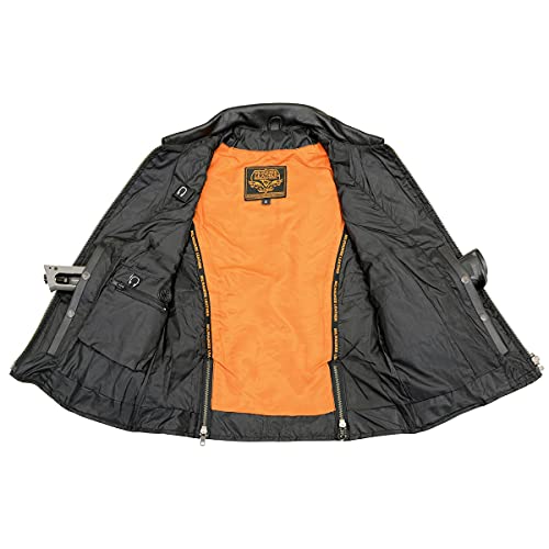 Image of Milwaukee Leather Premium Motorcycle Biker Rider Leather Vest for Women |LKL|ML|MLL|SH