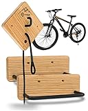 🚲 GROSSE AUSWAHL: Unser schicker Fahrradhalter ist in 2 Modellvarianten erhältlich. Durch die Regular- und Premiumvariante kannst du selbst entscheiden, welche Indoor-Fahhradaufbewahrung besser zu dir passt