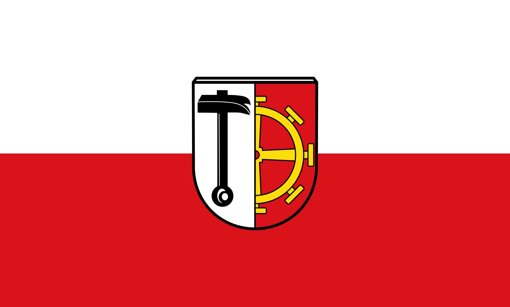 Drapeau Large Schmidmühlen M format paysage de 1.35m² pour mât extérieur