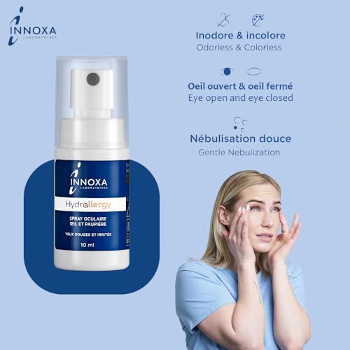 INNOXA Laboratoires – Augenspray für Rote und gereizte Augen – Allergien, Reizungen, Juckreiz – Sofortige Linderung – Sanfte und einfache Anwendung – 10 ml
