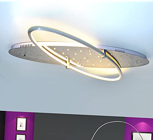 LED-Deckenleuchte Farbwechsel Lewima XXL 100 cm mit Fernbedienung