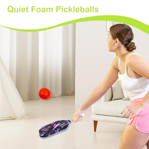 Bolas de pickleball silenciosas para entrenar en interiores sin ruido 3