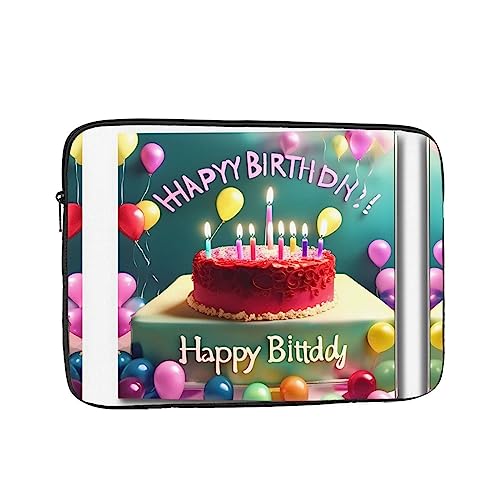 Happy Birthday Beautiful Laptop Sleeve Case 15 Inch Suitable For Notebook Computer Tablet Traveling Carrying Simple Case