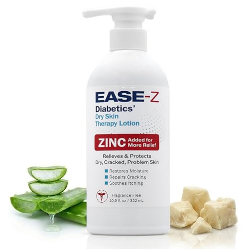 EASE-Z Diabetic Lotion for Dry Skin. Clinically Proven ingredients and ZINC relieve dryness, reduce...