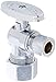 Kissler & Co. 88-9215 Angle Valve with 1/4 Turn, 3/8" OD Comp x 5/8" OD Comp