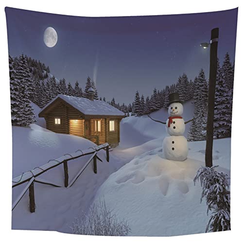 Muñeco de nieve paño de pared grande para decorar el salón y dormitorio en invierno