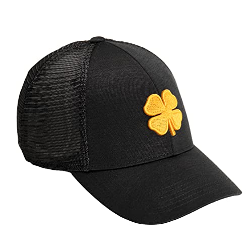Black Clover Lucky Heather Mesh Black Hat/Mango Clover S/M #TOP2