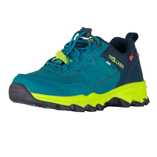 Trollkids Kids Trolltunga Hiker Low XT 35, Harbor Blue