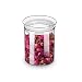 ZENS Glass Jar with Airtight Lid Silicon Sealing Ring, Glass Storage Container Dishwasher Safe, Perfect Canister for Sugar, Tea, Coffee, Cookies and Snacks, 15 oz / 450 mL