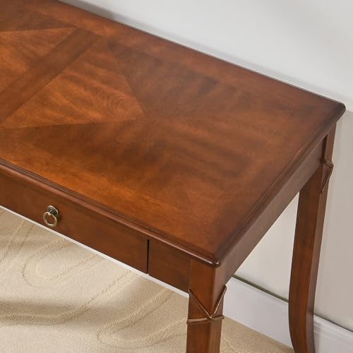 L shaped solid wood executive desk