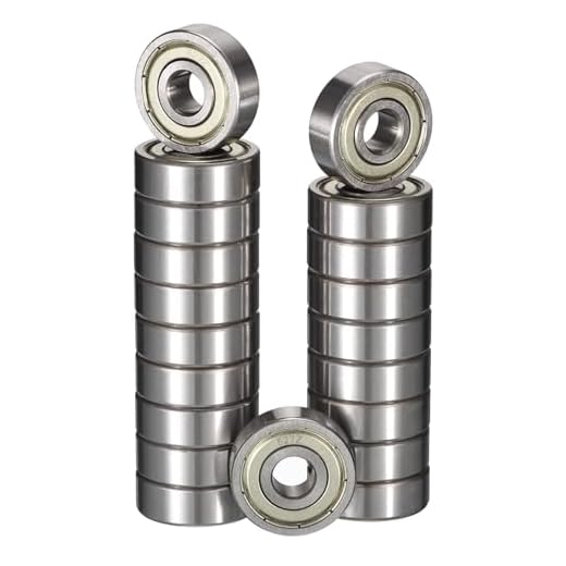 HiPicco 627ZZ Deep Groove Ball Bearings, ID 7mm x OD 22mm x Width 7mm Miniature Bearings, Double Metal Shielded Ball Bearing Chrome Steel Z2 Lever 20pcs