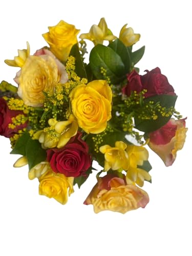 Fresh Rose and Freesia Bouquet - Handcrafted by Expert Florists - Image 4