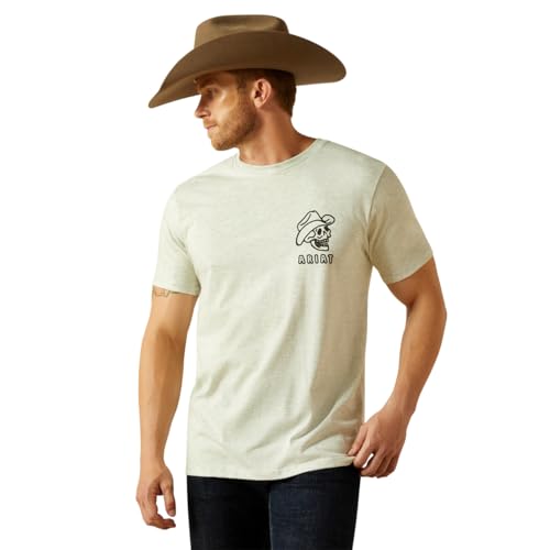 Ariat Drinking Buddies T-Shirt, Oatmeal Heather, 3X-Large