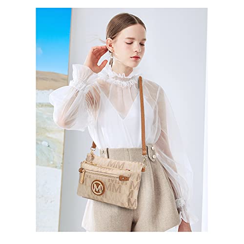 Image of MKF Collection Crossbody Bag for Women, American Flag Shoulder Bag, Vegan Leather Wristlet Bag Handbag Purse by Mia K