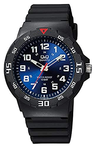 Q&Q Reloj Analógico para Unisexo-Adultos de Cuarzo Chino con Correa en Silicona VR18J005Y