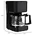 Amazon Basics 5 Cup Drip Coffee Maker with Glass Coffee Pot (0.8 Qt), Auto Shut-off, Auto Pause, Removable Filter Basket, Matte Black