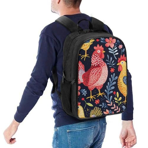 Mochila infantil impermeable Rooster gran capacidad para niños con bolsillos laterales 5