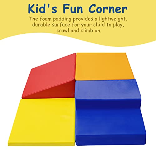Jamani Soft Foam Play Corner Climber, Indoor Active Playset For Home, Preschool And Daycare, 4-Piece #TOP7