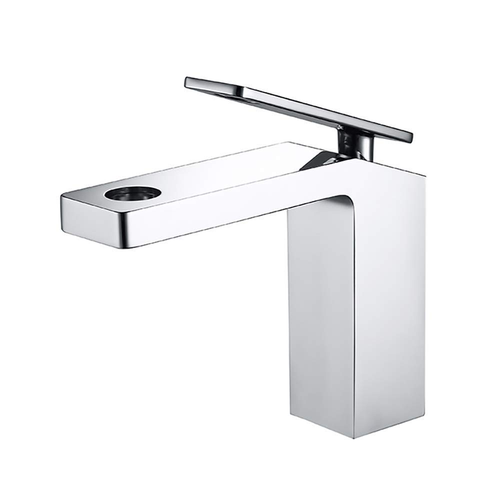 Mitigeur de robinet de lavabo monotrou au design architectural durable