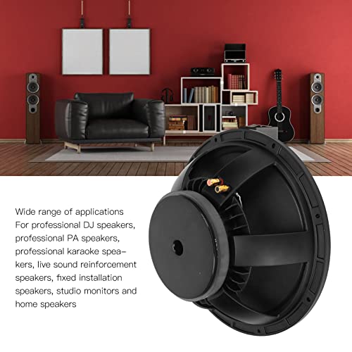 15 Inch Woofer Loudspeaker, 8Ω 350W Rated Power 700W Maximum Power, 396Mm/15.6In Outside Diameter, Woofer Replacement Speaker For Professional Dj/Pa/Karaoke Speakers #TOP1