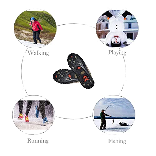 Crampons antidérapants pour la neige glace chaussures taille L