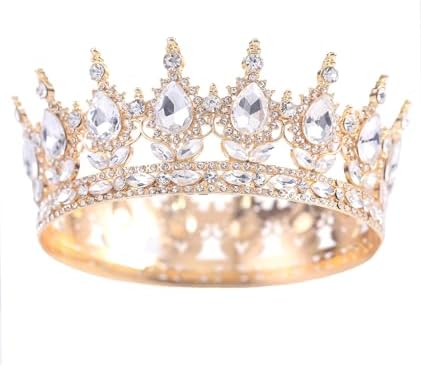 Crystal Crown and Tiara For Women - Rhinestone Headband For Princess Girls,Bridal Hair Accessories For Weddings Birthday