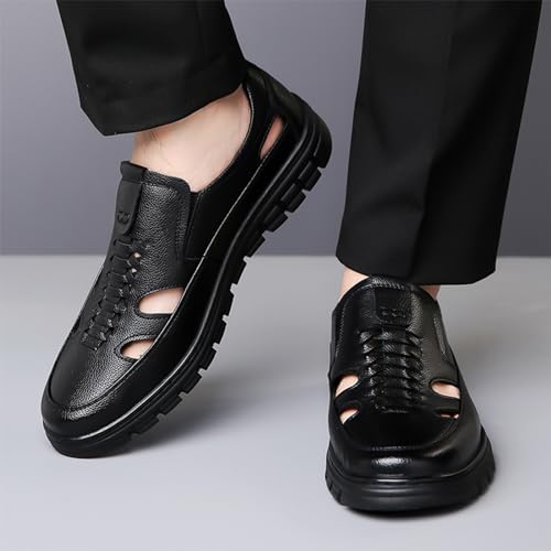 Men's Slip-On Leather Derby Oxford Shoes Oxford Shoes Business Party Formal Shoes Men Loafers Flats Breathable Sport Outdoor Footwear2