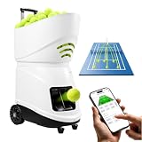VEVOR Tennisballmaschine Max. 129 km/h Tischballwerfer 150 Ballkapazität